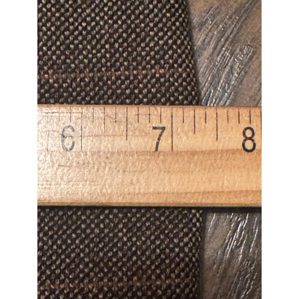 Corneliani Mark Shale Mens Brown Plaid Wool Sport Coat Blazer Made in Italy 42R - Picture 16 of 16